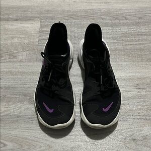 Nike Free Run Black and Purple Athletic Running Shoes Run Free